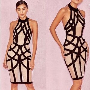 House of CB Meeran Dress Bandage Mesh Size L